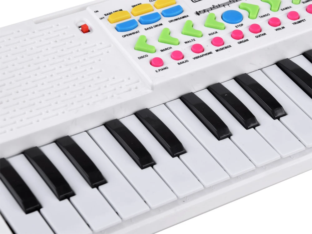 Jokomisiada Vargonų mini klaviatūros žaislas vaikams, 37 klavišai, mikrofonas