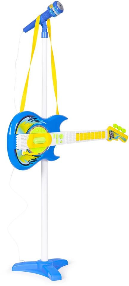 Multistore Elektrinė Gitara su Mikrofonu ir Stovu Vaikams
