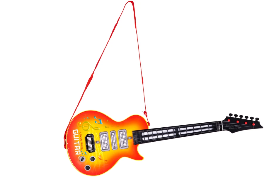 Multistore Rock Roko gitara vaikams, besimokantiems groti gitara infraraudonųjų spindulių melodijomis