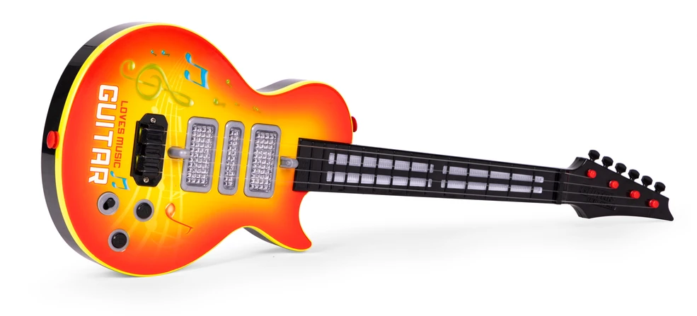 Multistore Rock Roko gitara vaikams, besimokantiems groti gitara infraraudonųjų spindulių melodijomis