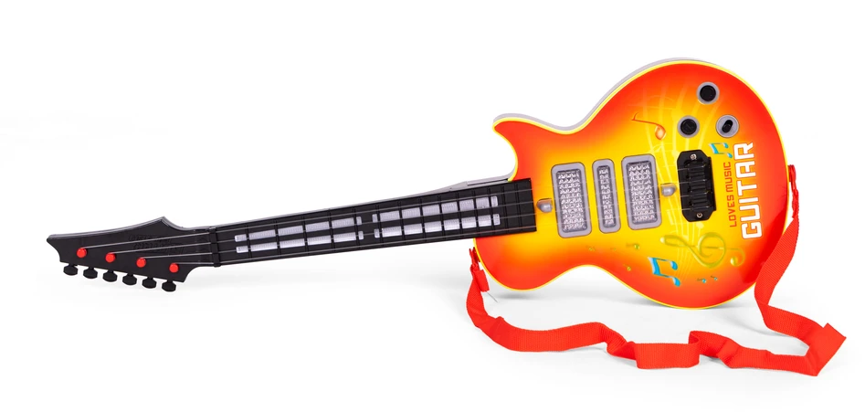 Multistore Rock Roko gitara vaikams, besimokantiems groti gitara infraraudonųjų spindulių melodijomis