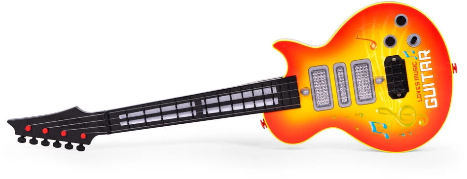 Multistore Rock Roko gitara vaikams, besimokantiems groti gitara infraraudonųjų spindulių melodijomis
