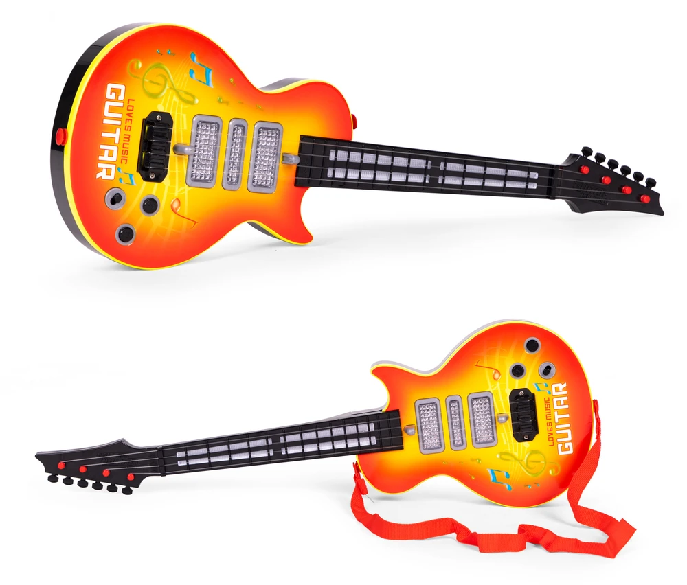 Multistore Rock Roko gitara vaikams, besimokantiems groti gitara infraraudonųjų spindulių melodijomis