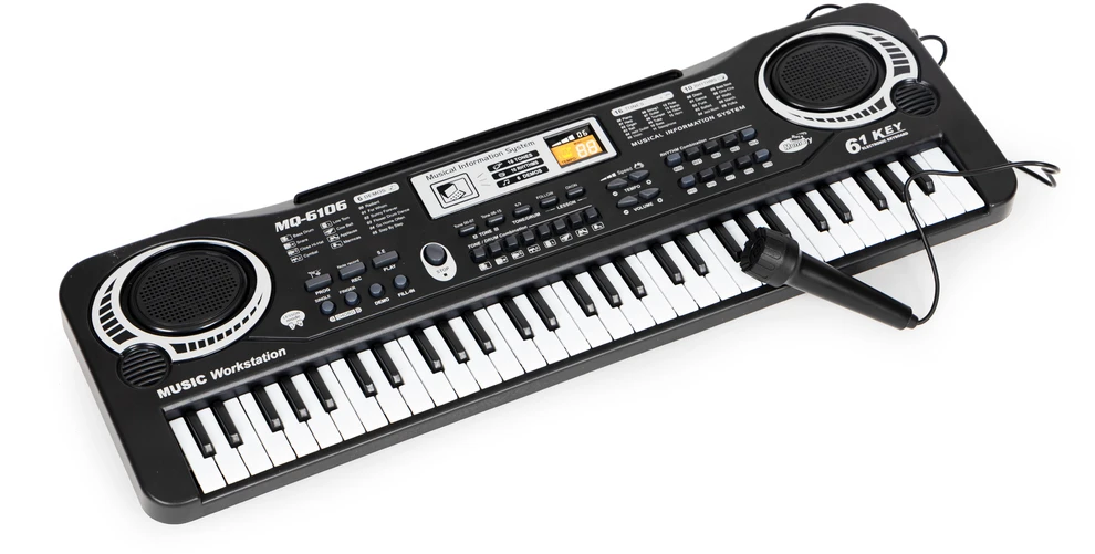 Ecotoys Multistore Vaikiškas pianinas su mikrofonu ir maitinimo šaltiniu