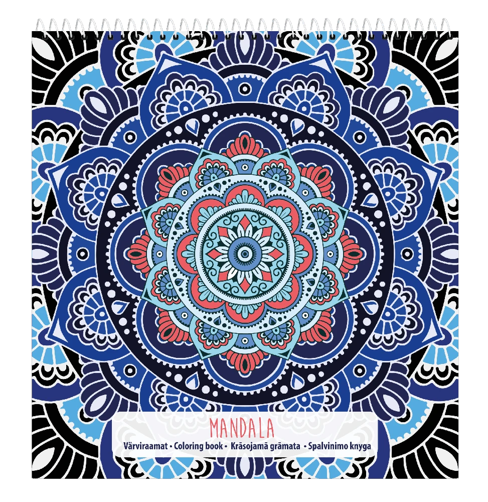 Spalvinimo knygelė College Mandala 21x22cm, 32 lapai