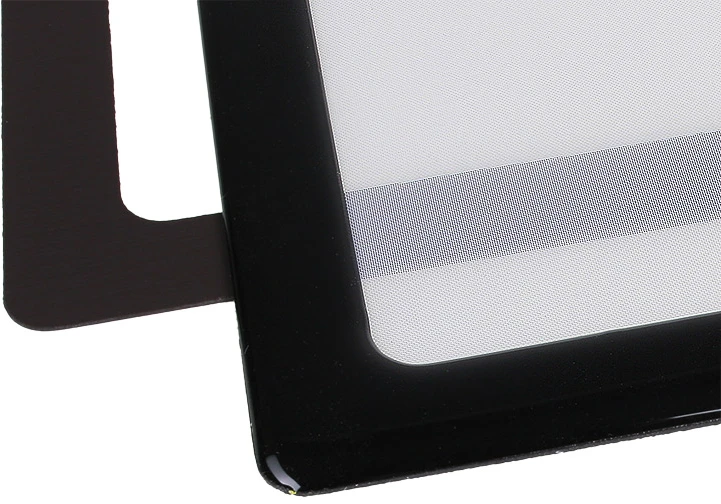 DEMCiflex dulkių filtras 140 mm, kvadratinis – juodas/baltas