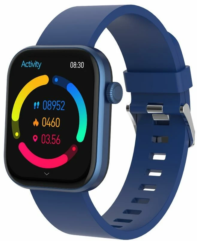 Išmanusis laikrodis DNV Denver SWC-185BU Išmanusis arba sportinis laikrodis 4,7 cm (1.85″) AMOLED Skaitmeninis 390 x 450 pikseliai Lietimui jautrus ekranas Mėlyna