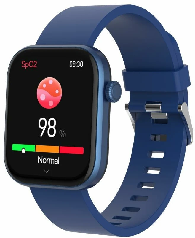 Išmanusis laikrodis DNV Denver SWC-185BU Išmanusis arba sportinis laikrodis 4,7 cm (1.85″) AMOLED Skaitmeninis 390 x 450 pikseliai Lietimui jautrus ekranas Mėlyna