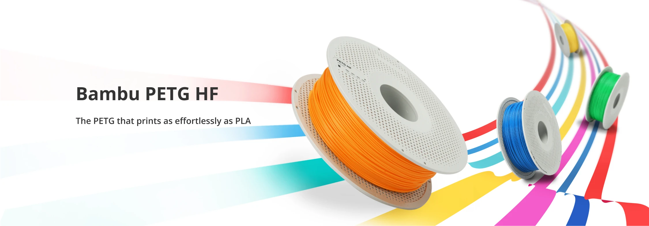 3D Plastikas – Filamentas PETG HF With spool/Su rite mėlynos spalvos | 1.75 mm, 1kg | Bambu Lab aprašymas - Prekės nuotrauka