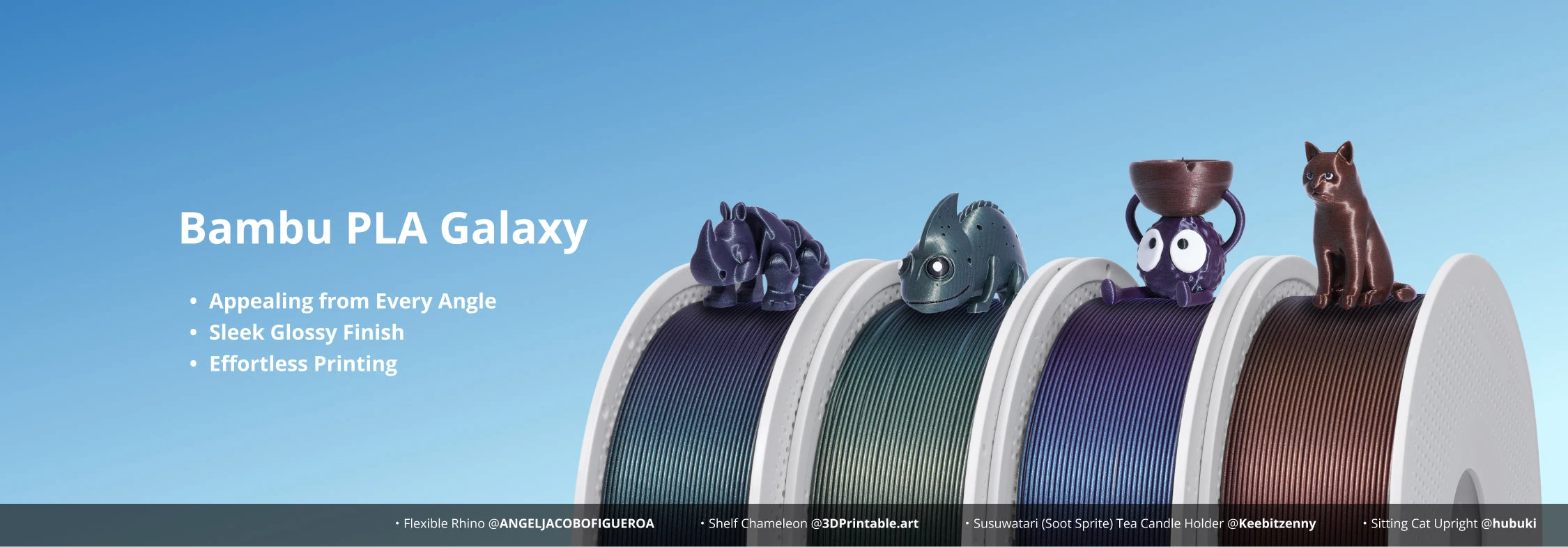 3D Plastikas – Filamentas PLA Galaxy Žalias With spool/Su rite | 1.75mm, 1kg | Bambu Lab aprašymas - Prekės nuotrauka