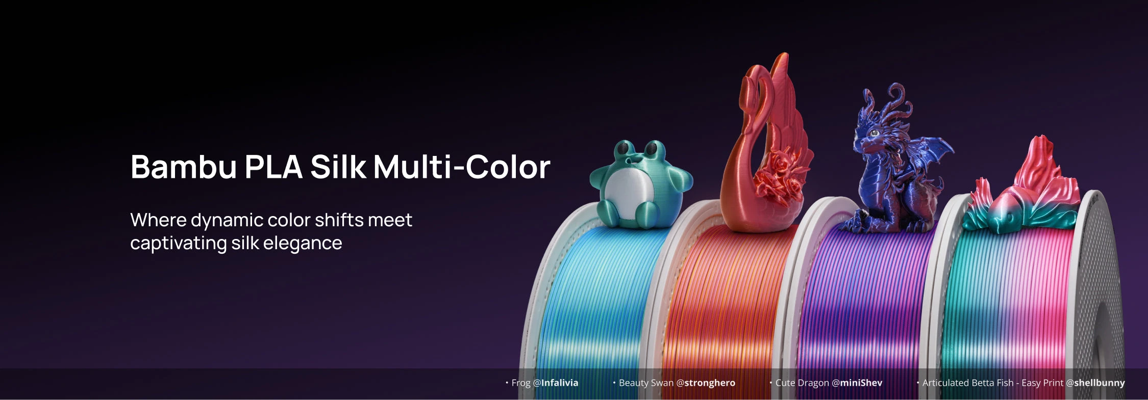 3D Plastikas – Filamentas PLA Silk Multi-Color With spool/Su rite Dawn Radiance | 1.75 mm, 1kg | Bambu Lab aprašymas - Prekės nuotrauka