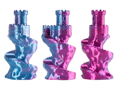 3D plastikas PLA Magic silk AURORA BLOOM (Mėlyna, Purpurinė) 1kg Spectrum aprašymas - Prekės nuotrauka