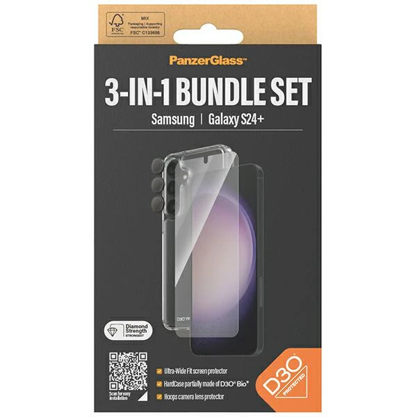 Panzer Glass 3in1 Set Samsung Galaxy S24 Plus PanzerGlass Bundle 3in1 Hardcase + Screen Protector + Camera Lens B1211+7351 dėklas telefonui skaidrus aprašymas - Prekės nuotrauka Panzer Glass 3in1 Set Samsung Galaxy S24 Plus PanzerGlass Bundle 3in1 Hardcase + Screen Protector + Camera Lens B1211+7351 dėklas telefonui skaidrus aprašymas - Prekės nuotrauka