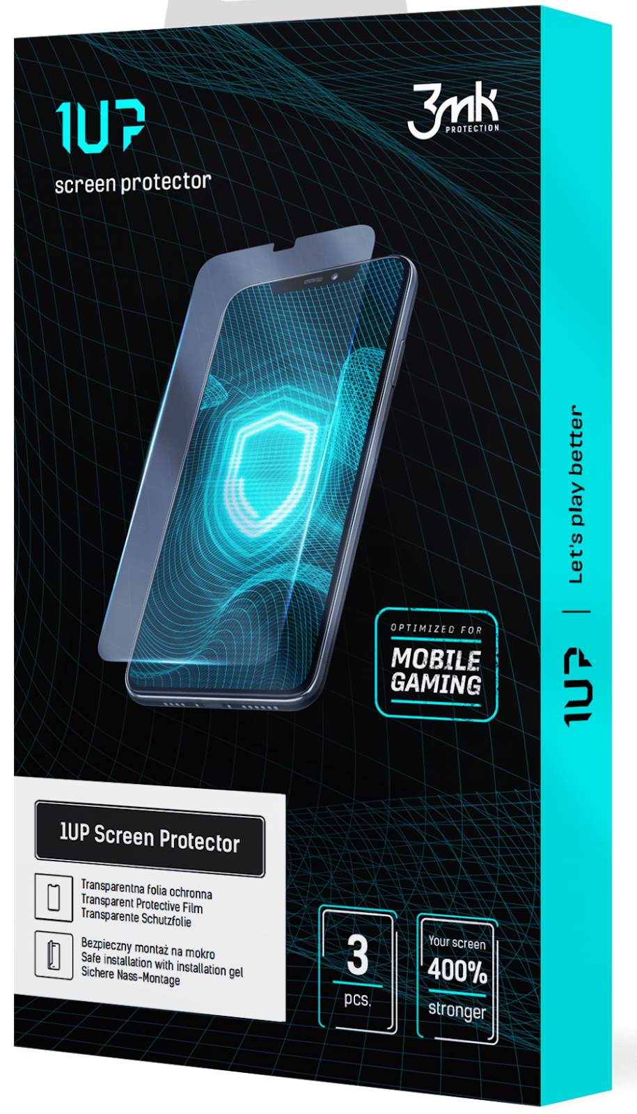 3MK 1UP ekrano plėvelė Xiaomi Redmi Note 10 4G Gaming 3vnt. aprašymas - Prekės nuotrauka