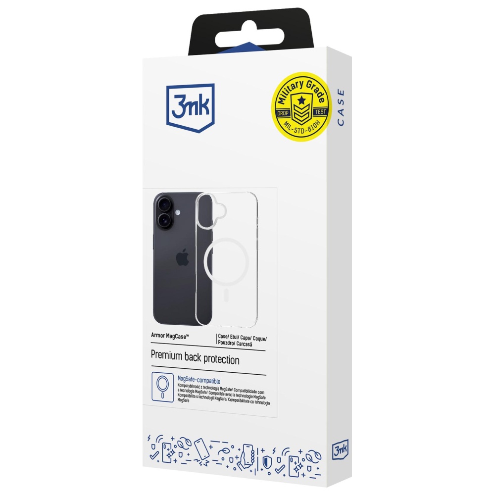 Dėklas 3Mk apsauga 3mk „Armor MagCase“, skirtas „iPhone 17“ – skaidrus aprašymas - Prekės nuotrauka Dėklas 3Mk apsauga 3mk „Armor MagCase“, skirtas „iPhone 17“ – skaidrus aprašymas - Prekės nuotrauka