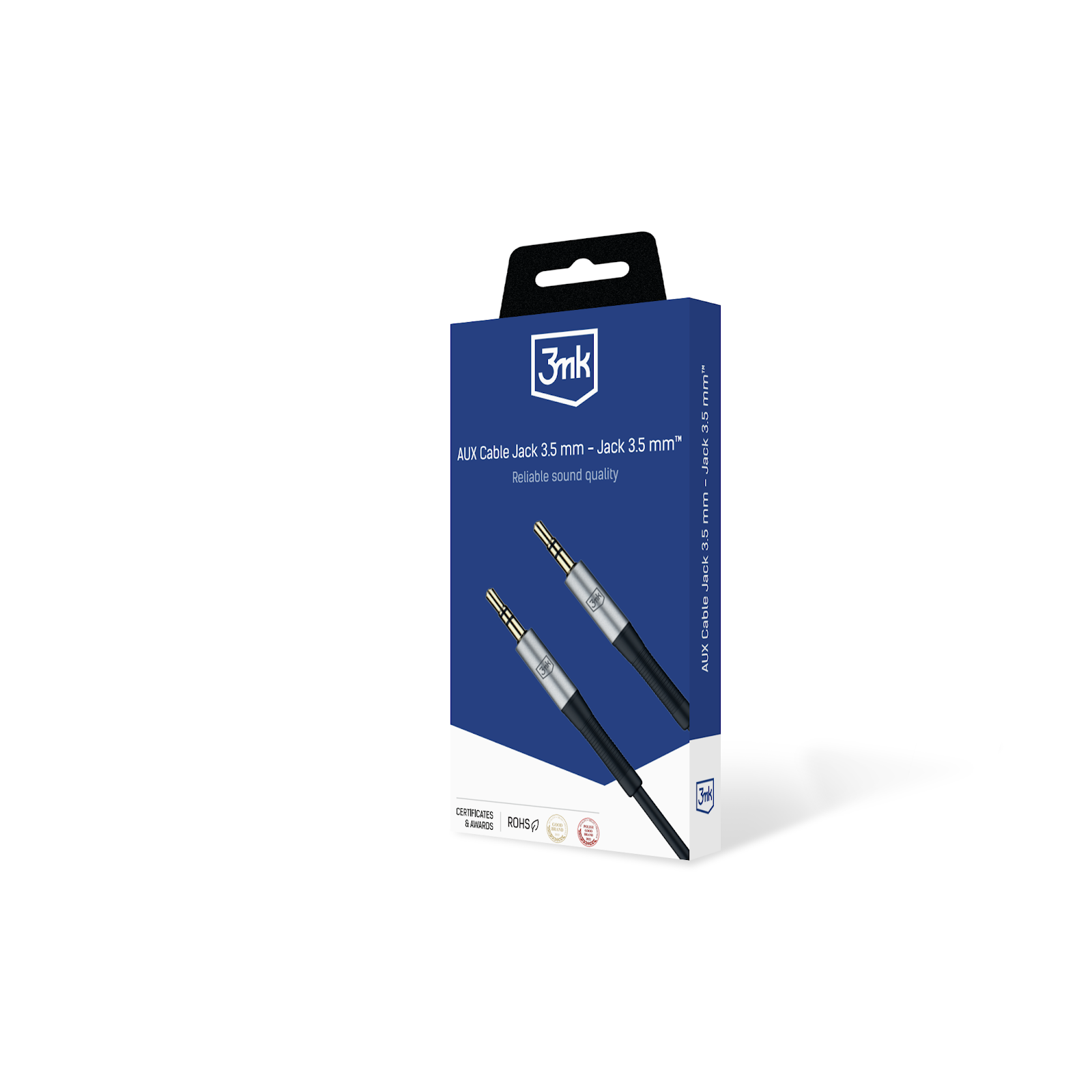 3MK AUX laidas Jack 3.5 mm – Jack 3.5 mm 1m aprašymas - Prekės nuotrauka