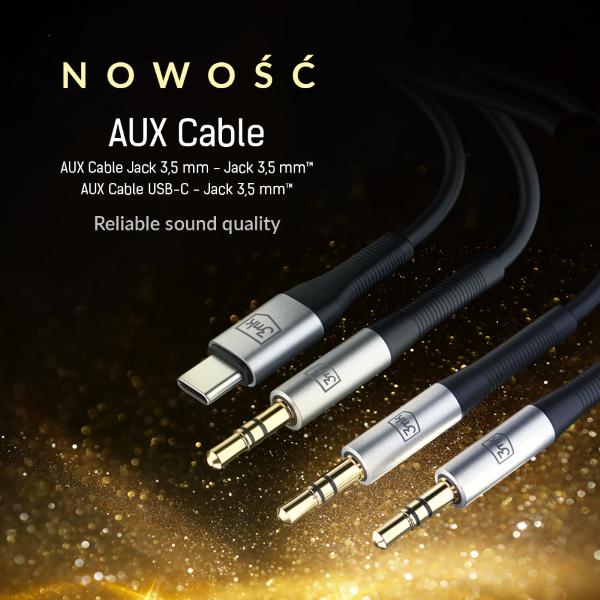 3MK AUX laidas Jack 3.5 mm – Jack 3.5 mm 1m aprašymas - Prekės nuotrauka