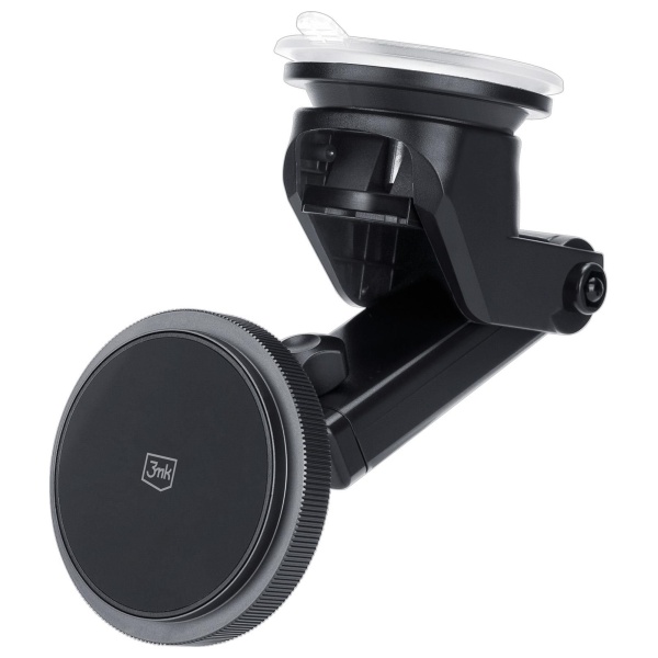 3MK Car MagCharger 15W indukcinis įkrovimo laikiklis priekiniam stiklui / prietaisų skydeliui, juodos spalvos aprašymas - Prekės nuotrauka