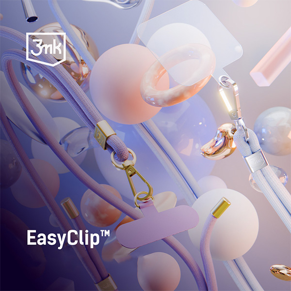 3MK EasyClip Mėlyna (juodos spalvos) telefono dirželis aprašymas - Prekės nuotrauka