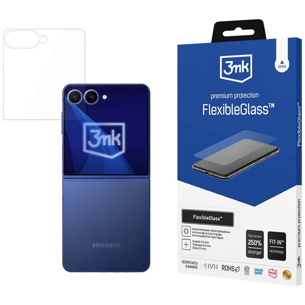 3MK FlexibleGlass Hybrid Glass for Samsung Galaxy Z Flip 8 aprašymas - Prekės nuotrauka