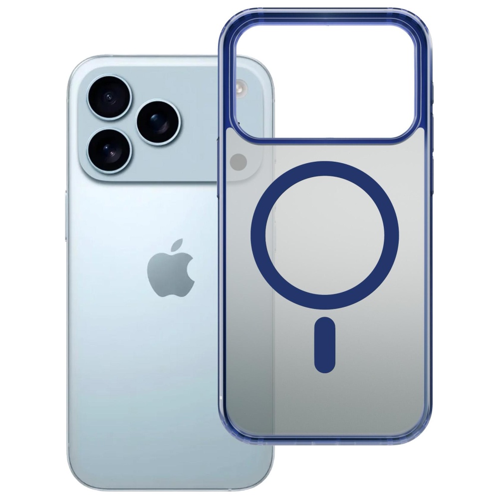 3MK Frosty Mag dėklas iPhone 17 Pro mėlynas aprašymas - Prekės nuotrauka