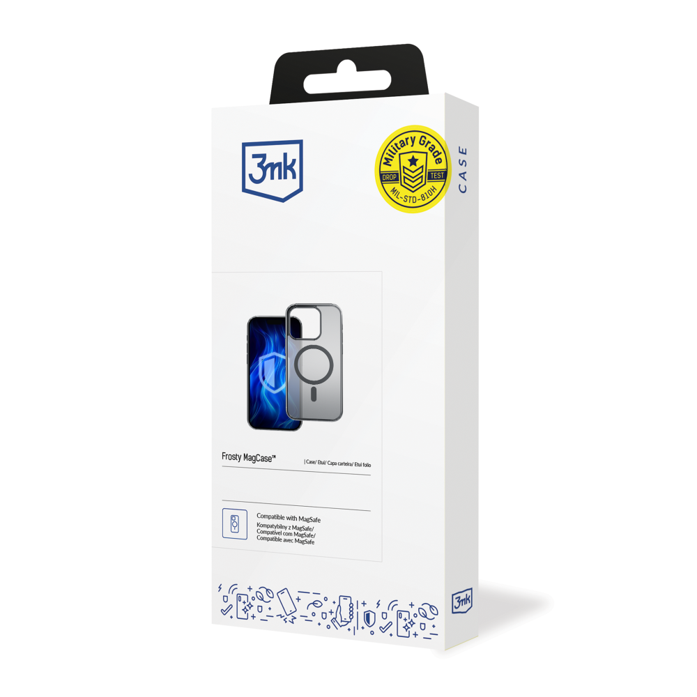 Dėklas 3MK Frosty MagCase iPhone 16 mėlynas aprašymas - Prekės nuotrauka
