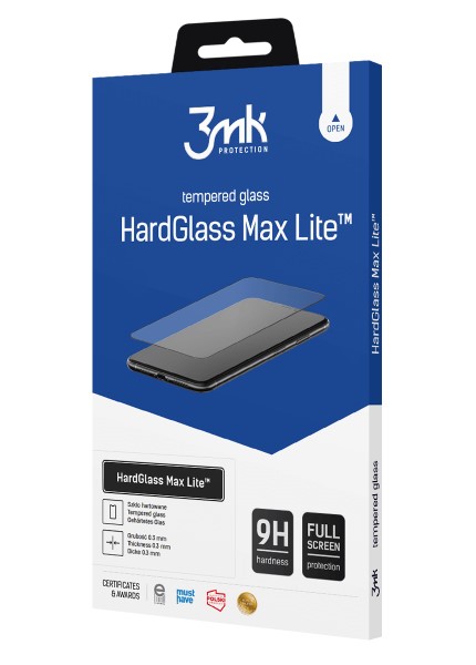 3MK HardGlass Max Lite tempered glass for Samsung Galaxy S25 Edge juodas aprašymas - Prekės nuotrauka