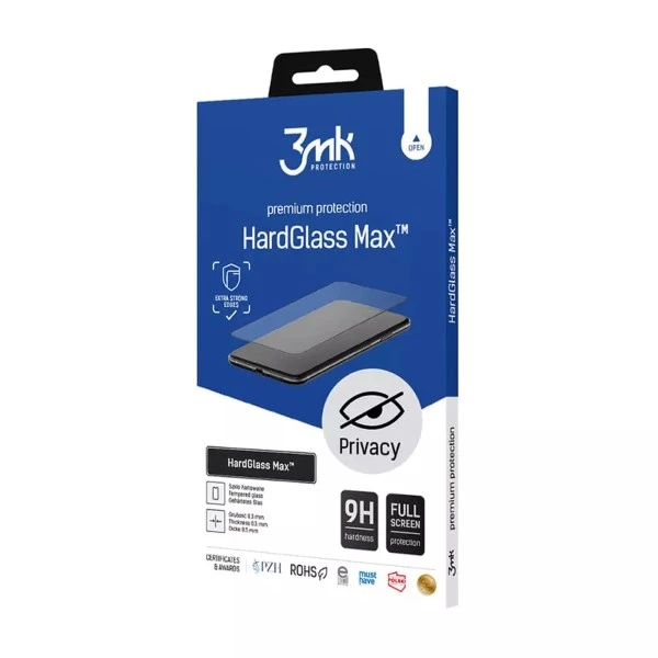 3MK HardGlass Max Privacy Apple iPhone 7/8 juodas Fullscreen Glass Privacy aprašymas - Prekės nuotrauka 3MK HardGlass Max Privacy Apple iPhone 7/8 juodas Fullscreen Glass Privacy aprašymas - Prekės nuotrauka
