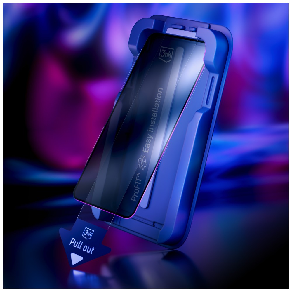 3MK HardGlass Max Privacy apsauginis stiklas su aplikatoriumi, skirtas Samsung Galaxy S24/S25 aprašymas - Prekės nuotrauka