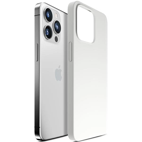 Dėklas 3Mk Protection 3mk Hardy silikoninis „MagCase“, skirtas „iPhone 15 Pro Max“ – baltas aprašymas - Prekės nuotrauka