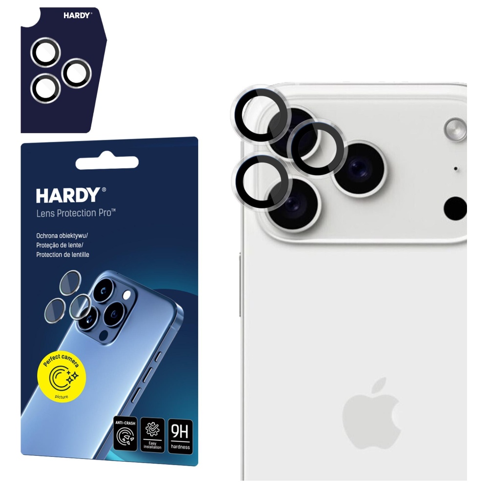 3Mk Protection 3mk HARDY objektyvo apsaugos „Pro“ objektyvo stiklas, skirtas „iPhone 17 Pro / 17 Pro Max“ - skaidrus aprašymas - Prekės nuotrauka 3Mk Protection 3mk HARDY objektyvo apsaugos „Pro“ objektyvo stiklas, skirtas „iPhone 17 Pro / 17 Pro Max“ - skaidrus aprašymas - Prekės nuotrauka