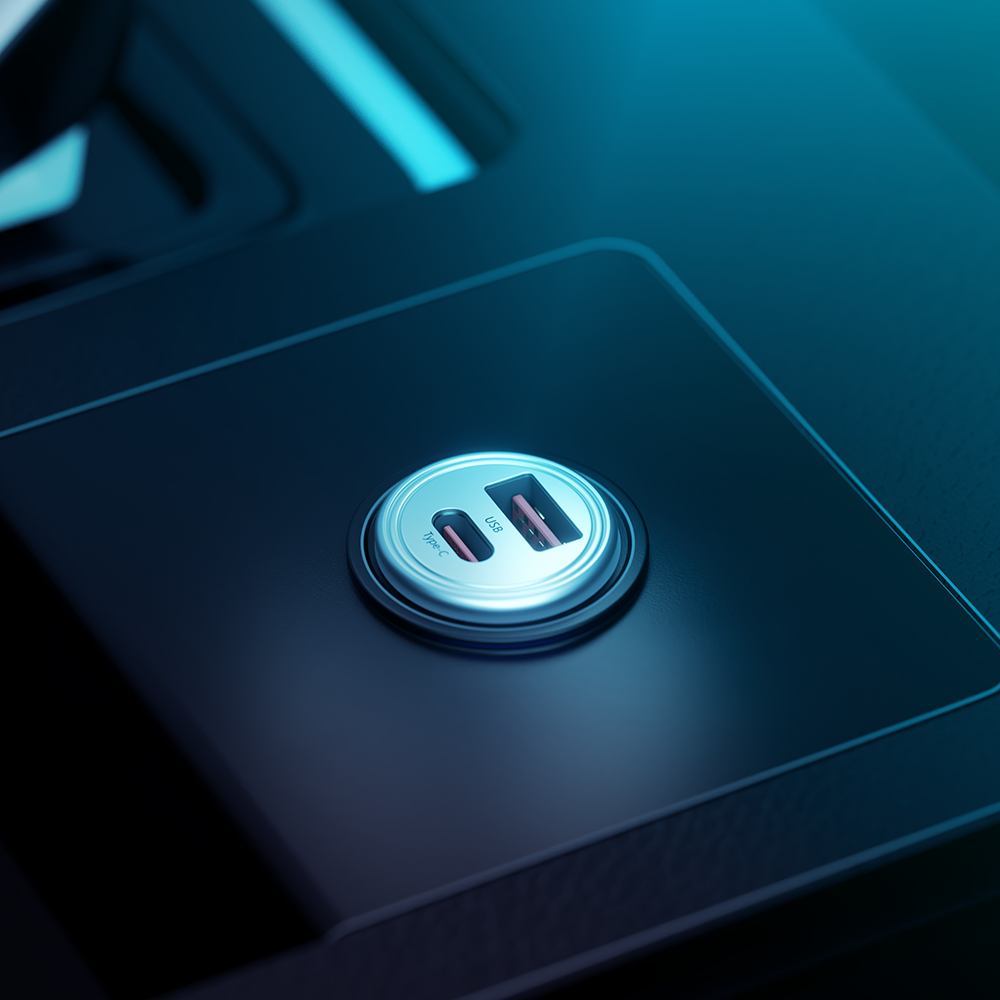 3MK Hyper automobilinis įkroviklis 45W automobilinis įkroviklis 1xUSB-A + 1xUSB-C aprašymas - Prekės nuotrauka