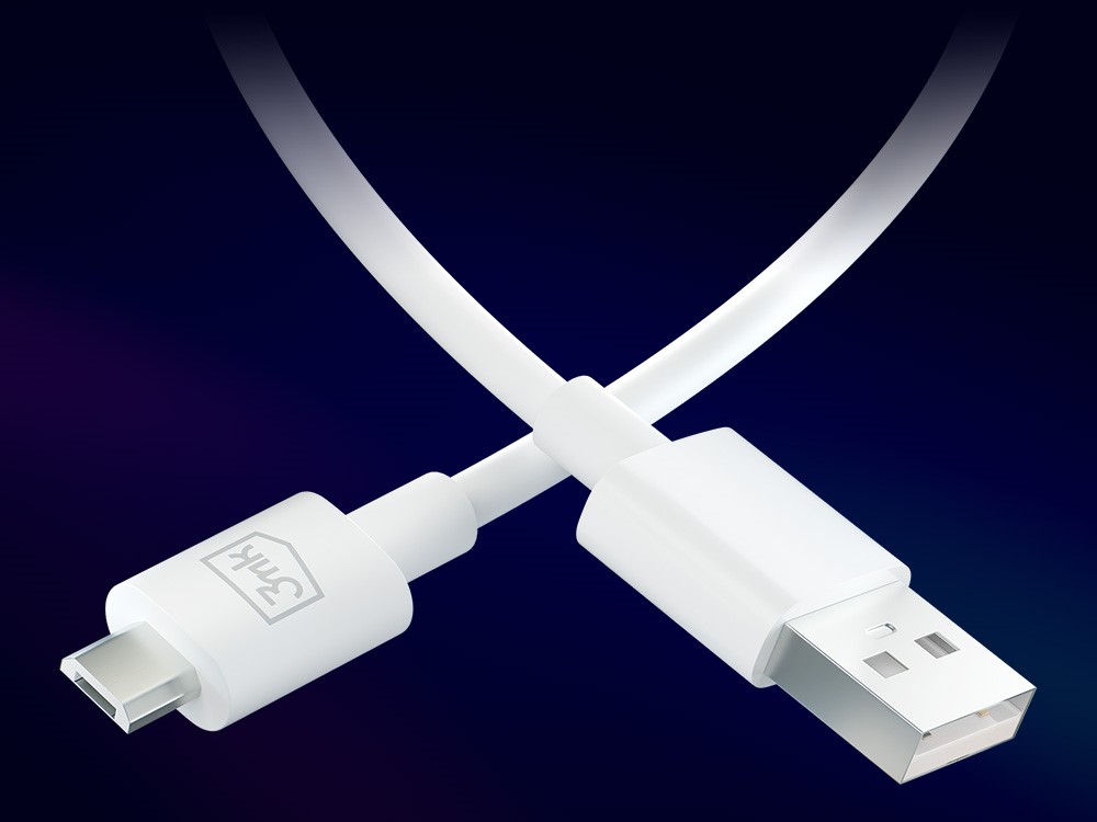 3MK Hyper kabelis USB-A – Micro USB 1,2m 5V 2,4A baltas laidas aprašymas - Prekės nuotrauka