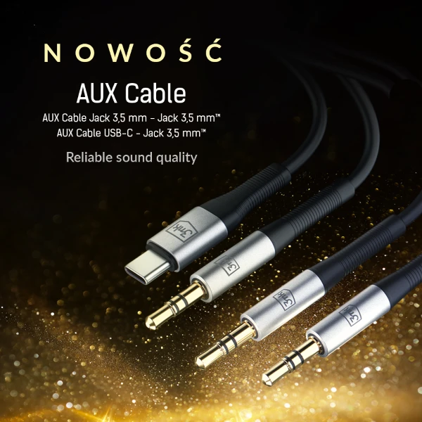 3MK kabelis AUX USB-C - Jack 3,5 mm 1m aprašymas - Prekės nuotrauka