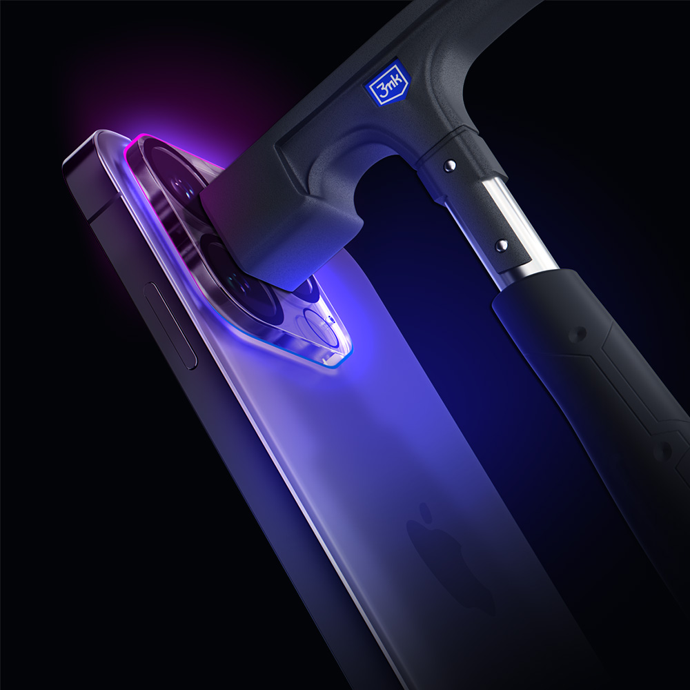 3MK Lens Pro Full Cover iPhone 12 Pro grūdintas stiklas kameros objektyvui su montavimo rėmeliu 1vnt. aprašymas - Prekės nuotrauka