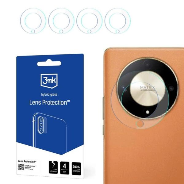 3MK Lens Protect Honor Magic6 Lite 5G apsauginis stikliukas kamerai 4 vnt aprašymas - Prekės nuotrauka