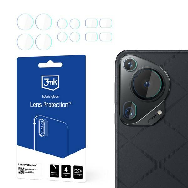 3MK Lens Protect Huawei Pura 70 Ultra fotoaparato objektyvo apsauga 4 vnt aprašymas - Prekės nuotrauka