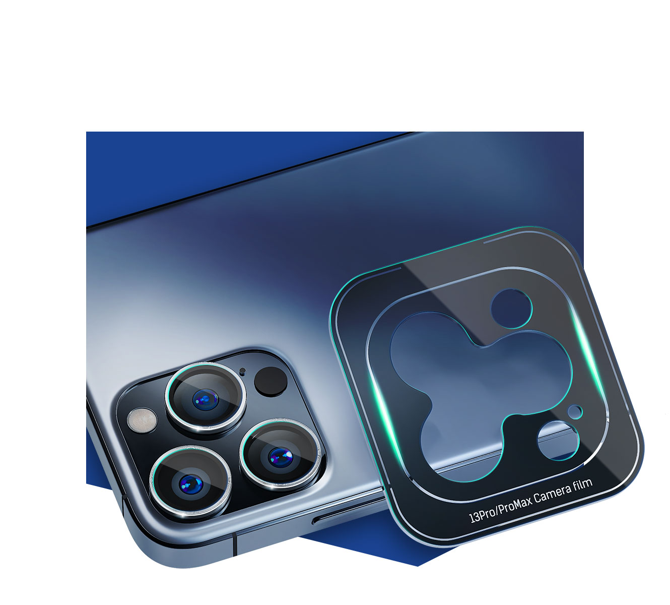 3MK Lens Protection Pro iPhone 15 6.1″ mėlynas Objektyvo apsauga su montavimo rėmeliu 1 aprašymas - Prekės nuotrauka
