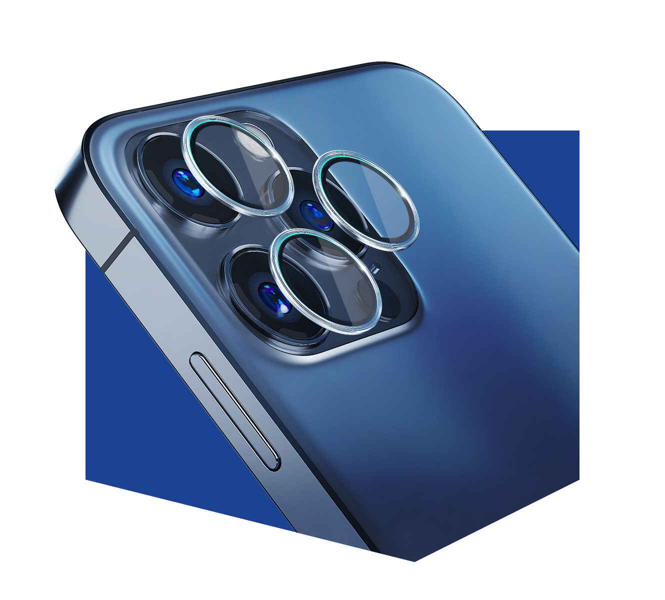 3MK Lens Protection Pro iPhone 15 6.1″ mėlynas Objektyvo apsauga su montavimo rėmeliu 1 aprašymas - Prekės nuotrauka