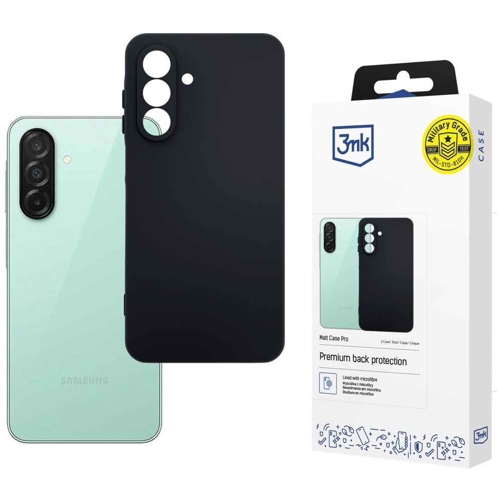 3MK Matt Case Pro dėklas, skirtas Samsung Galaxy A27 5G, juodas aprašymas - Prekės nuotrauka
