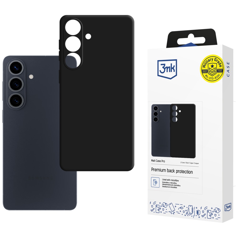 3MK Matt Dėklas Pro dėklas skirtas Samsung Galaxy S26 FE juodos spalvos aprašymas - Prekės nuotrauka 3MK Matt Dėklas Pro dėklas skirtas Samsung Galaxy S26 FE juodos spalvos aprašymas - Prekės nuotrauka