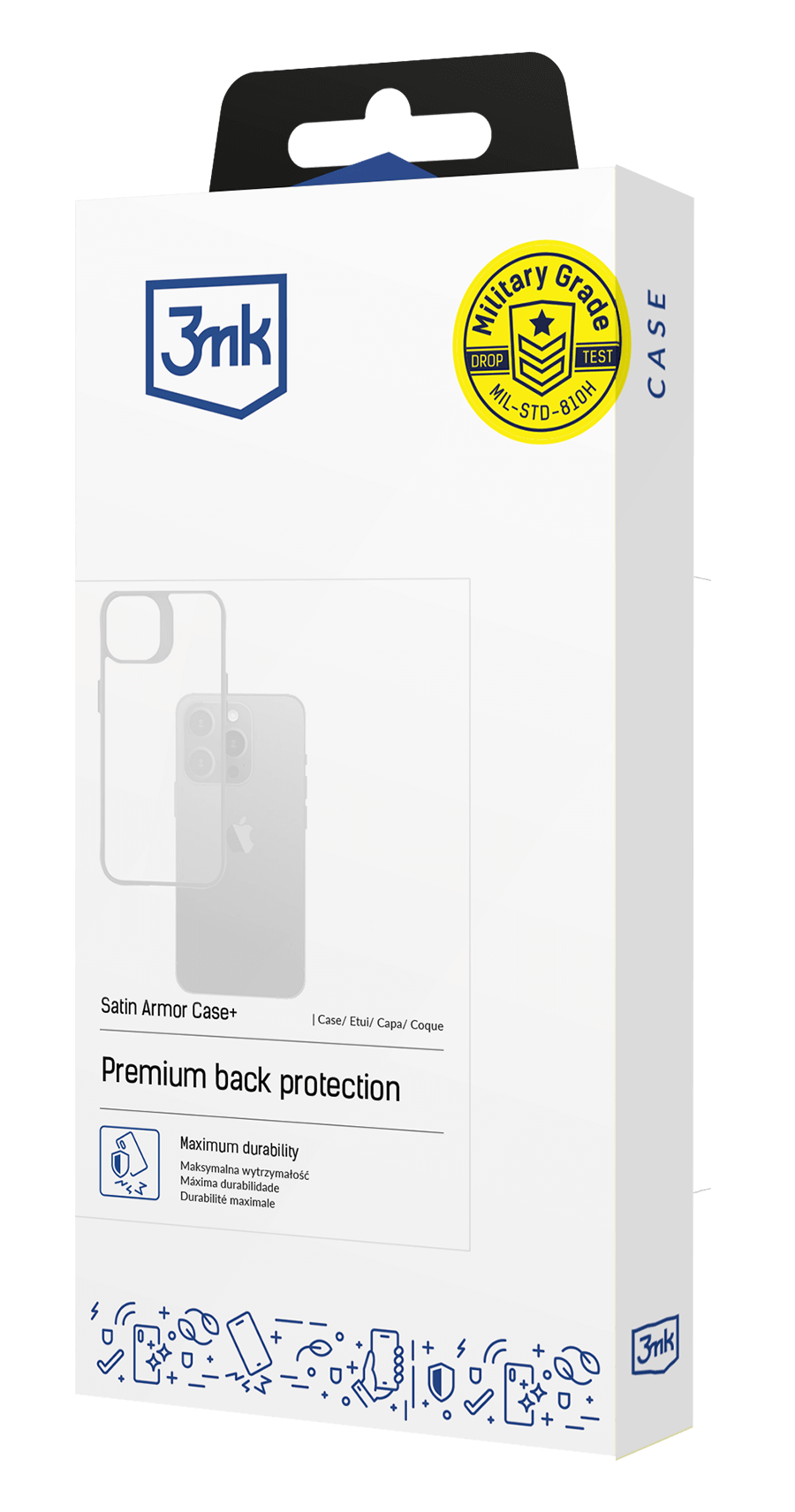 3MK Satin Armor Dėklas+ Samsung Galaxy A35 5G mėlynas aprašymas - Prekės nuotrauka
