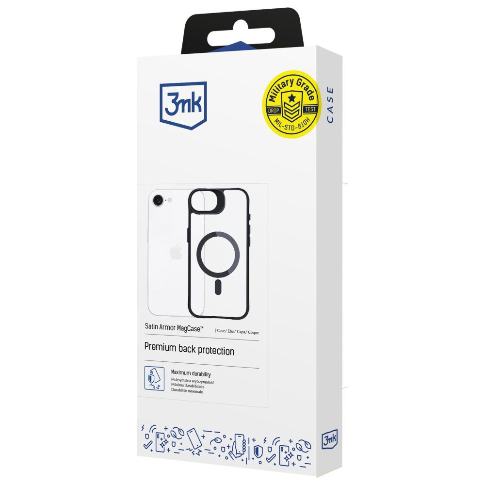 3MK Satin Armor MagDėklas Apple iPhone 16E / 17e aprašymas - Prekės nuotrauka 3MK Satin Armor MagDėklas Apple iPhone 16E / 17e aprašymas - Prekės nuotrauka