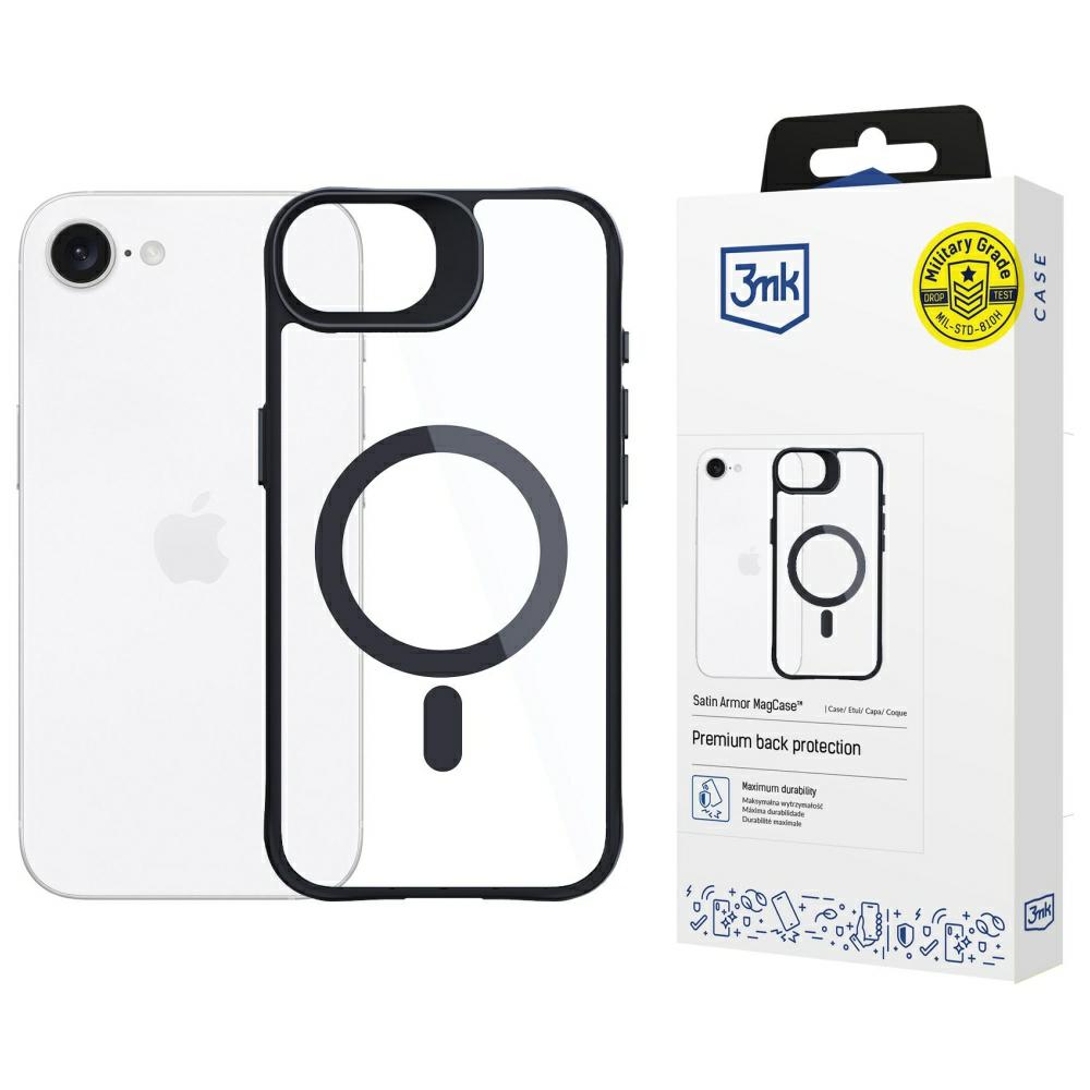 3MK Satin Armor MagDėklas Apple iPhone 16E / 17e aprašymas - Prekės nuotrauka 3MK Satin Armor MagDėklas Apple iPhone 16E / 17e aprašymas - Prekės nuotrauka