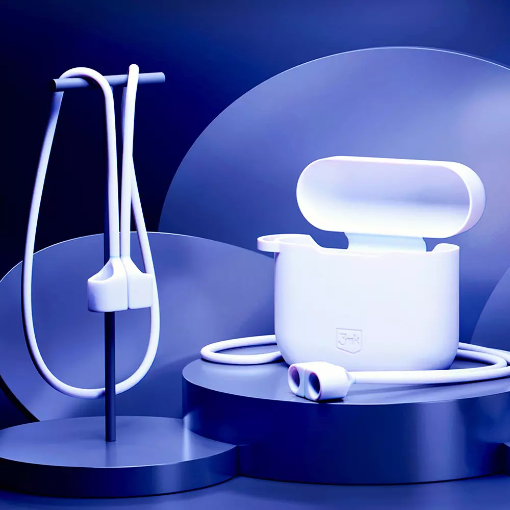3MK Silicon dėklas AirPods Pro+ karabinas aprašymas - Prekės nuotrauka