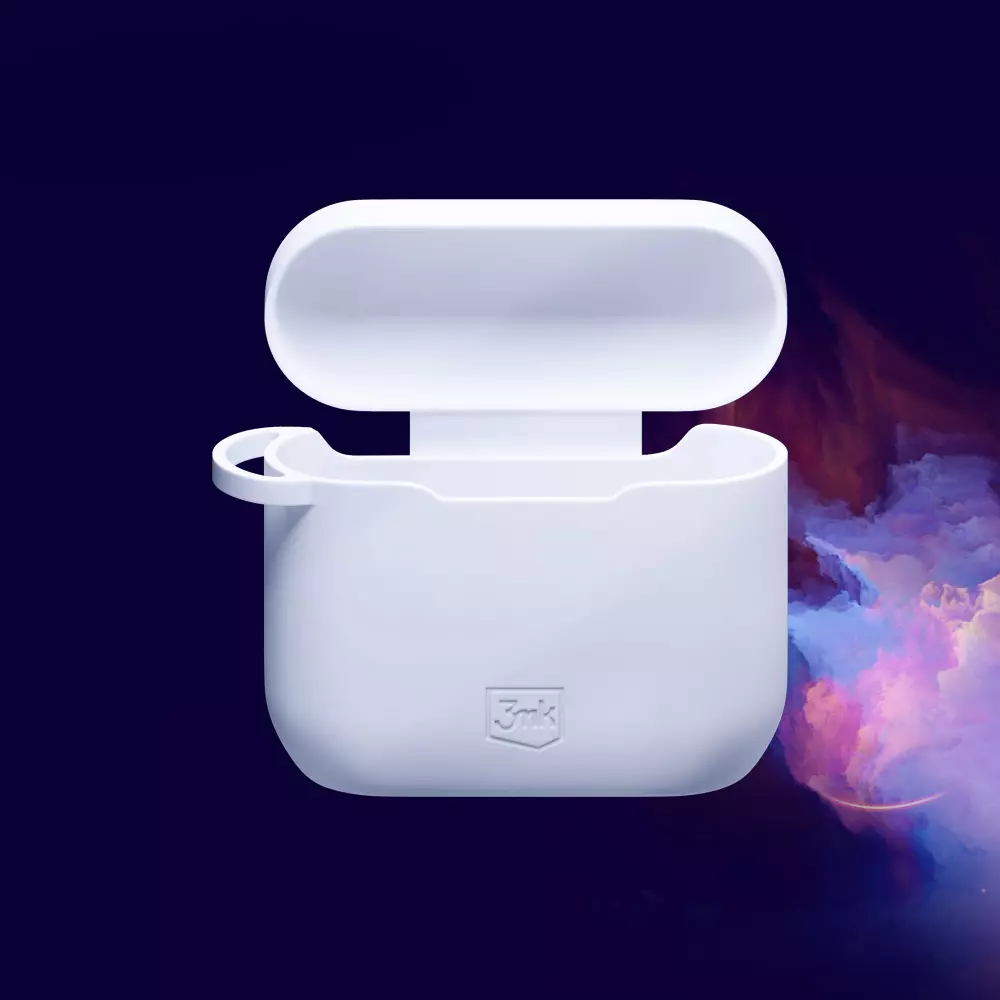 3MK silikoninis dėklas AirPods 2nd gen + karabinas aprašymas - Prekės nuotrauka