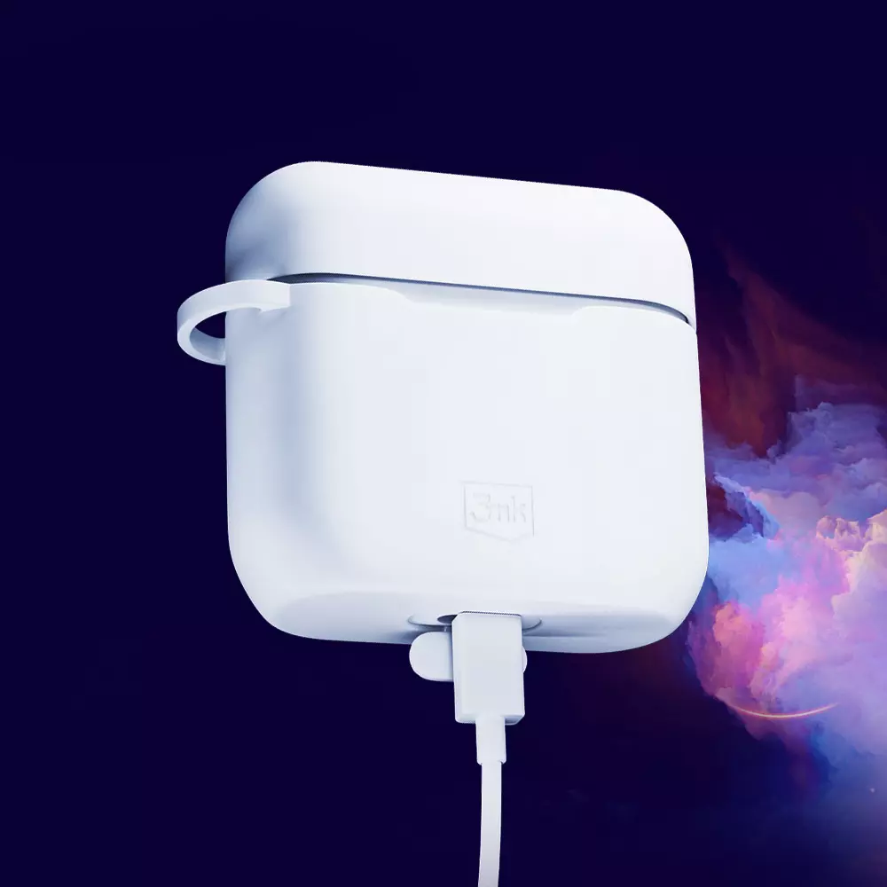 3MK silikoninis dėklas AirPods (3-osios kartos)+ karabinas aprašymas - Prekės nuotrauka