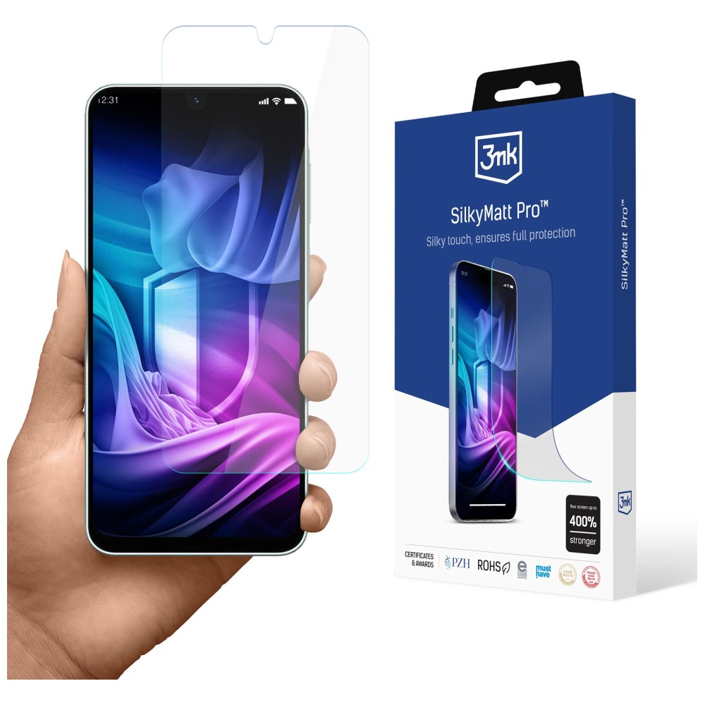 3MK Silky Matt Pro matinis ekrano apsauginis stiklas, skirtas Samsung Galaxy A27 5G aprašymas - Prekės nuotrauka