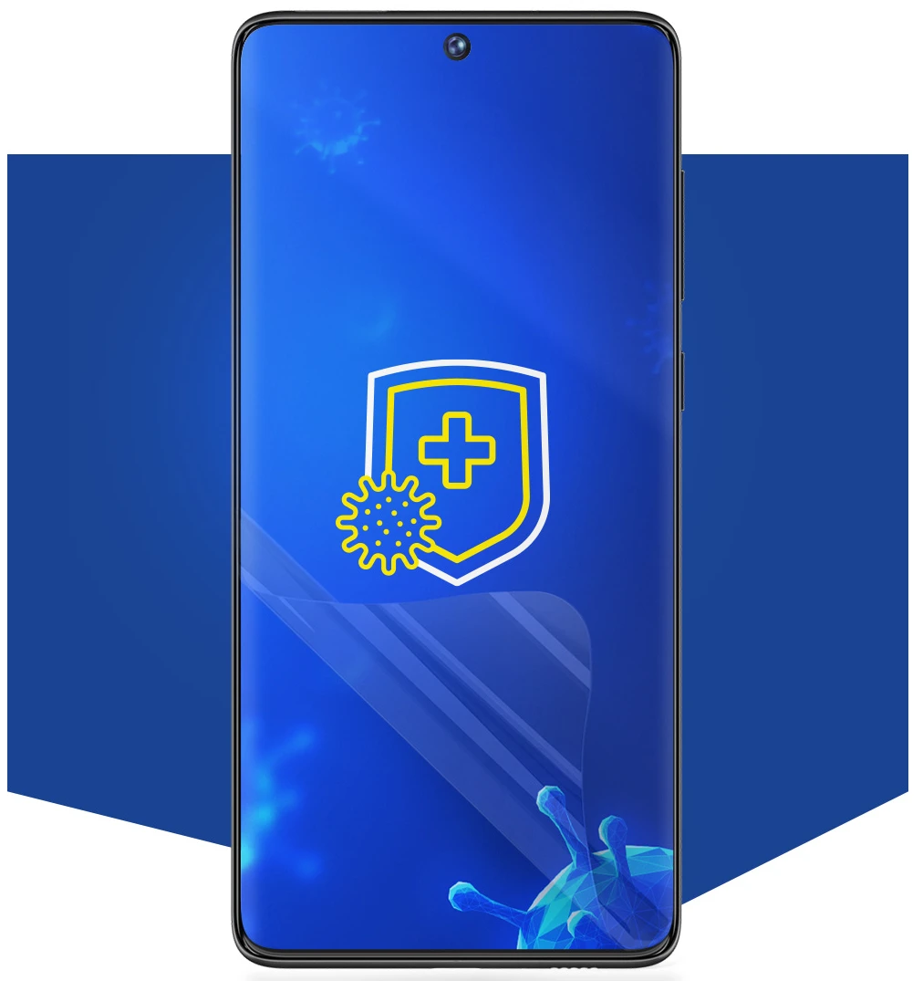 3MK Sidabrinis Protect+ Motorola Moto E7 Power drėgnuoju būdu klijuojama antibakterinė apsauginė plėvelė aprašymas - Prekės nuotrauka