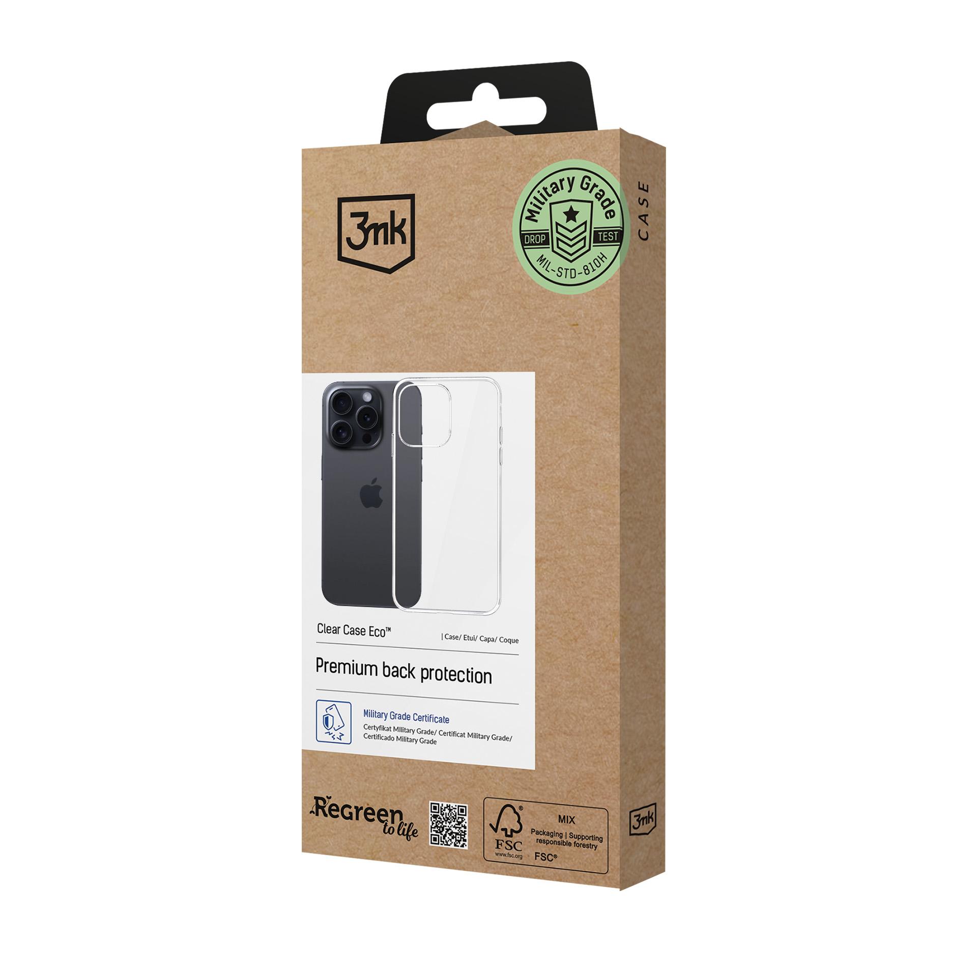 3MK skaidrus dėklas Eco iPhone 15 Pro Max GRS CU 1304127 aprašymas - Prekės nuotrauka